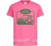 Детская футболка Land rover car Ярко-розовый фото