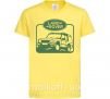 Дитяча футболка Land rover car Лимонний фото