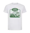 Дитяча футболка Land rover car Білий фото
