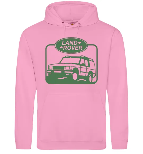 Жіноча толстовка (худі) Land rover car Рожевий фото