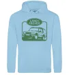 Жіноча толстовка (худі) Land rover car Блакитний фото