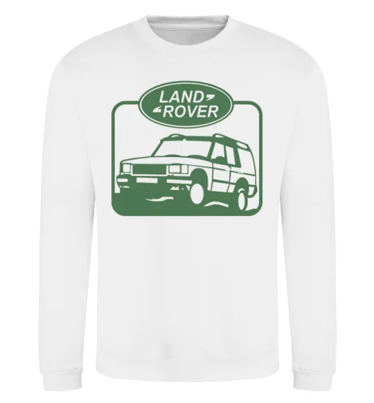 Свитшот Land rover car Белый фото