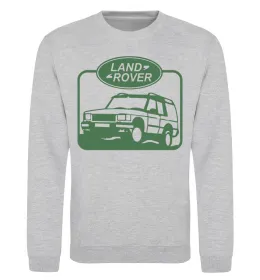Свитшот Land rover car Серый меланж фото