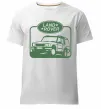 Мужская премиум футболка Land rover car Белый фото