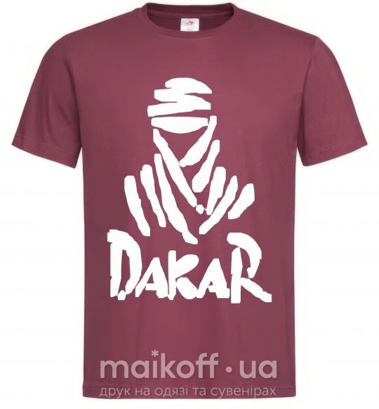 Чоловіча футболка Dakar Бордовий фото