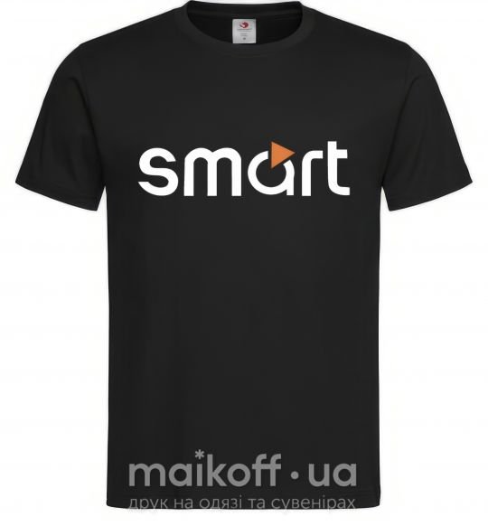 Чоловіча футболка Smart logo Чорний фото
