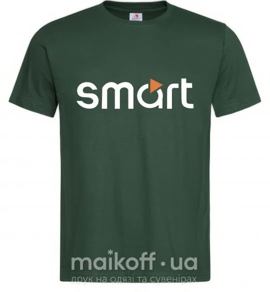 Мужская футболка Smart logo Темно-зеленый фото