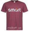 Мужская футболка Smart logo Бордовый фото