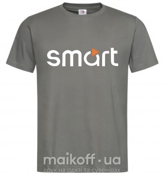 Чоловіча футболка Smart logo Графіт фото