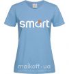 Жіноча футболка Smart logo Блакитний фото