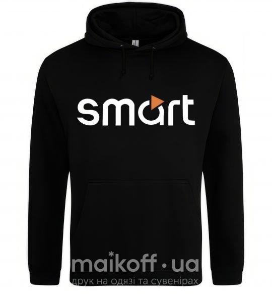 Мужская толстовка (худи) Smart logo Черный фото