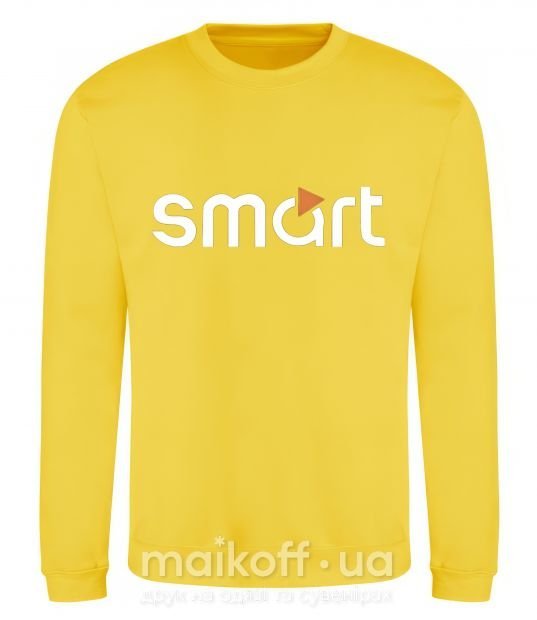 Світшот Smart logo Сонячно жовтий фото