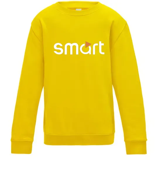Детский Свитшот Smart logo Солнечно желтый фото