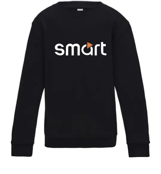 Детский Свитшот Smart logo Черный фото