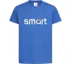 Детская футболка Smart logo Ярко-синий фото