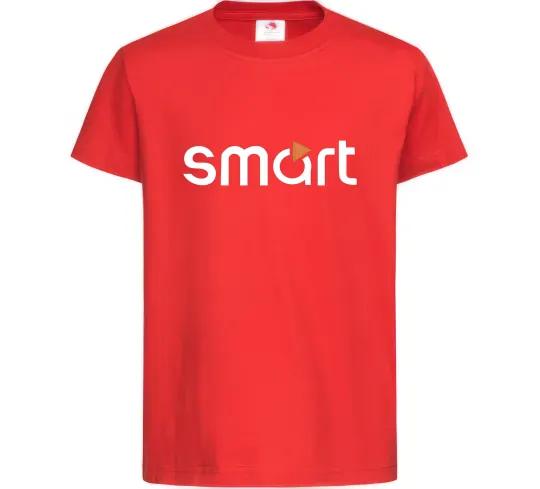 Детская футболка Smart logo Красный фото