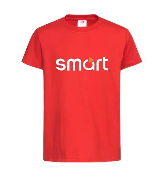 Детская футболка Smart logo Красный фото