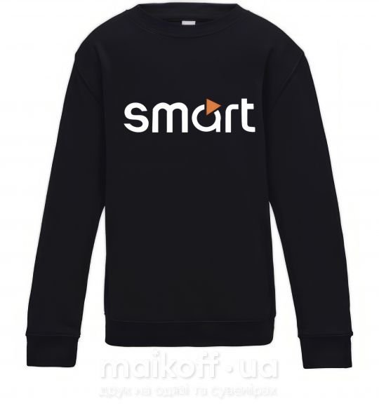 Детский Свитшот Smart logo Черный фото