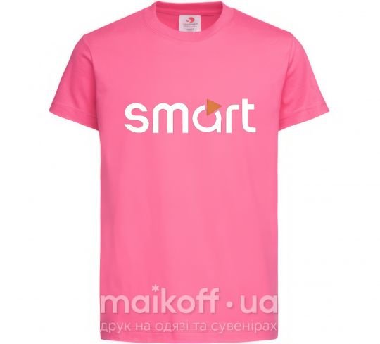 Детская футболка Smart logo Ярко-розовый фото