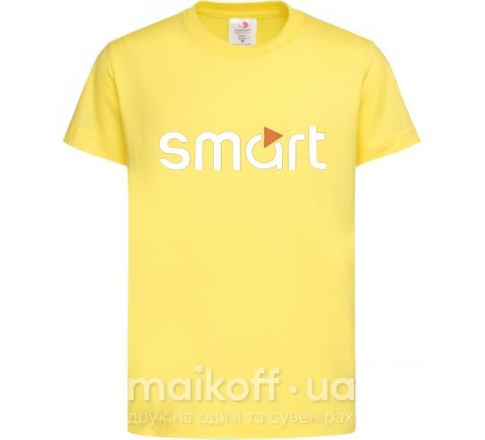 Детская футболка Smart logo Лимонный фото