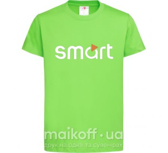 Дитяча футболка Smart logo Лаймовий фото