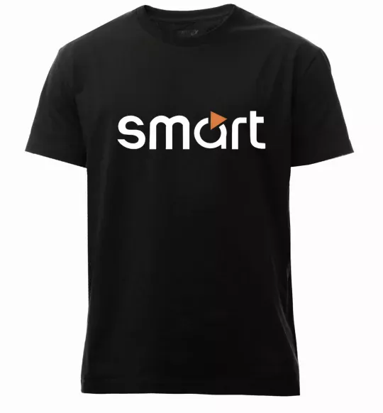 Чоловіча преміум футболка Smart logo Чорний фото