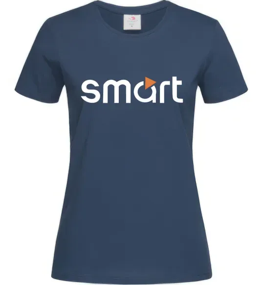 Женская футболка Smart logo Темно-синий фото