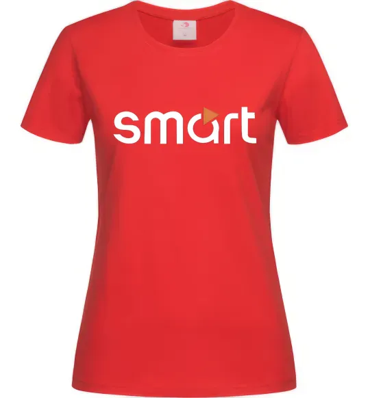 Женская футболка Smart logo Красный фото