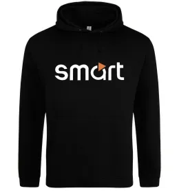 Мужская толстовка (худи) Smart logo Черный фото