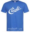 Мужская футболка Chevrolet надпись Ярко-синий фото