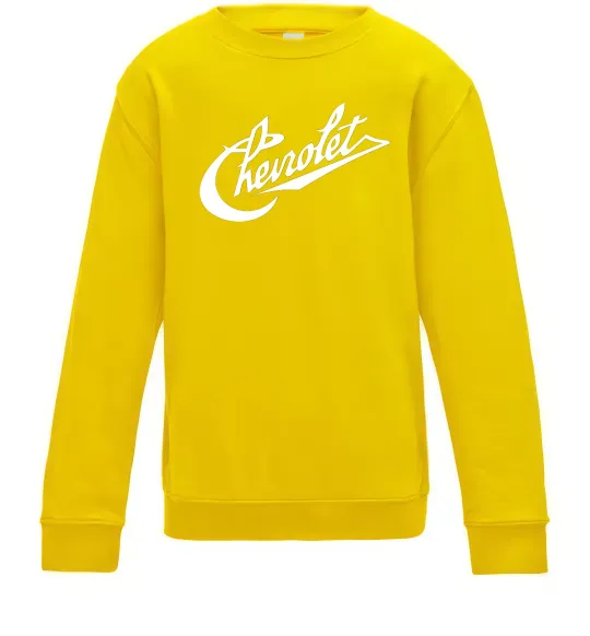 Дитячий світшот Chevrolet напис Сонячно жовтий фото