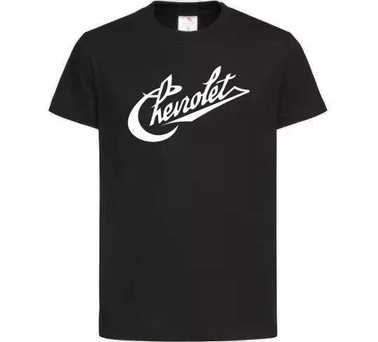 Дитяча футболка Chevrolet напис Чорний фото