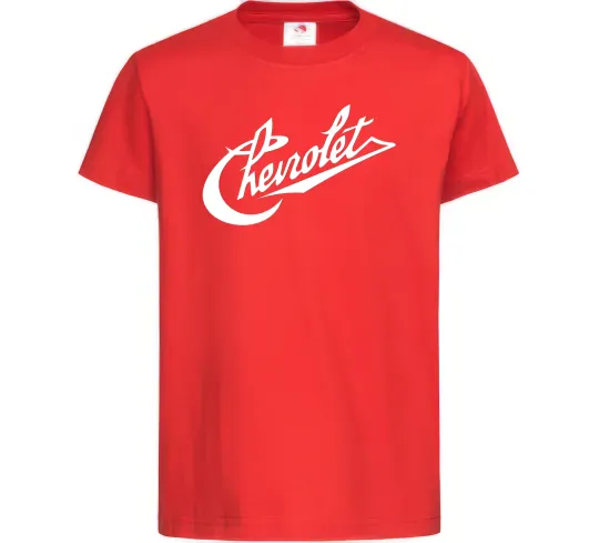 Дитяча футболка Chevrolet напис Червоний фото