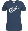 Жіноча футболка Chevrolet напис Темно-синій фото