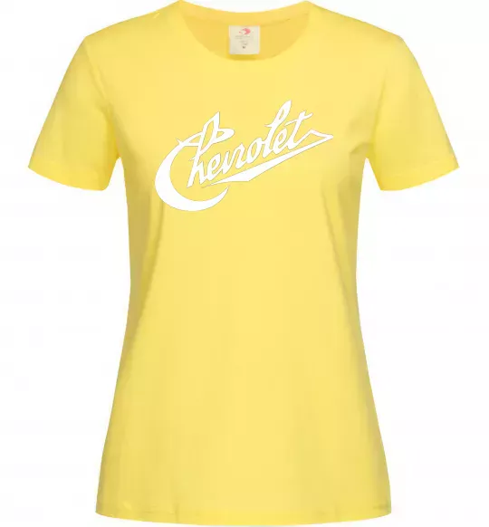 Жіноча футболка Chevrolet напис Лимонний фото