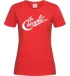 Жіноча футболка Chevrolet напис Червоний фото