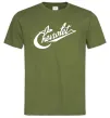 Чоловіча футболка Chevrolet напис Оливковий фото