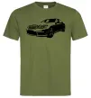Чоловіча футболка Mercedes car Оливковий фото