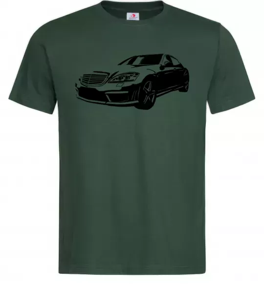 Чоловіча футболка Mercedes car Темно-зелений фото