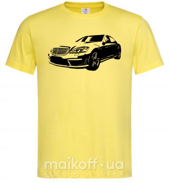 Чоловіча футболка Mercedes car Лимонний фото