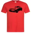 Чоловіча футболка Mercedes car Червоний фото