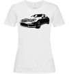 Женская футболка Mercedes car Белый фото
