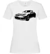 Женская футболка Mercedes car Белый фото