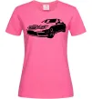 Женская футболка Mercedes car Ярко-розовый фото