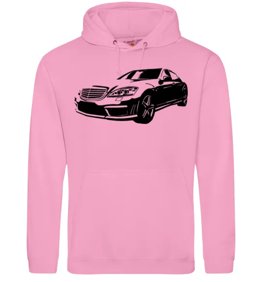 Мужская толстовка (худи) Mercedes car Розовый фото