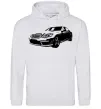 Мужская толстовка (худи) Mercedes car Серый меланж фото