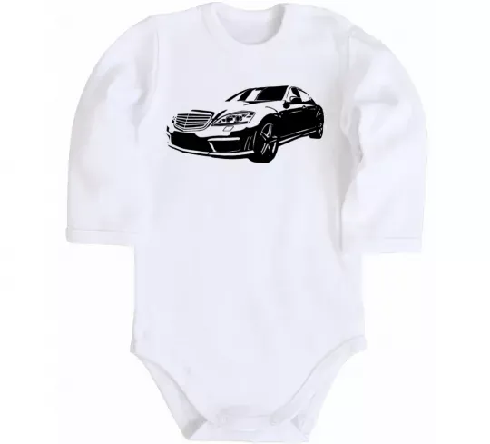 Детский боди Mercedes car Белый фото