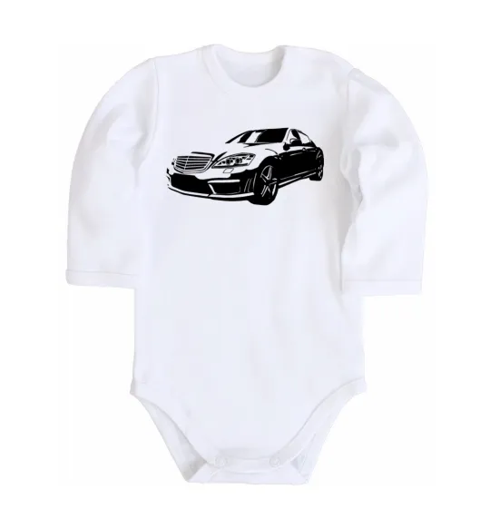 Дитячий бодік Mercedes car Білий фото