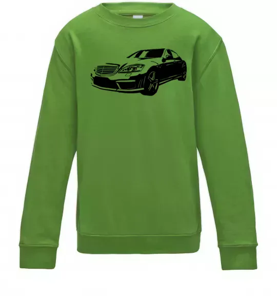 Детский Свитшот Mercedes car Лаймовый фото