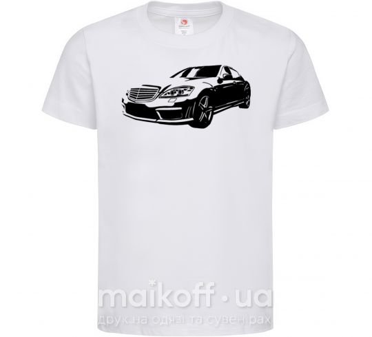 Детская футболка Mercedes car Белый фото